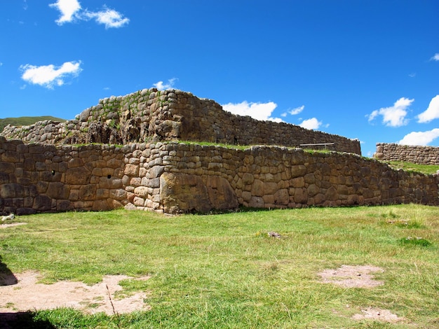 Ruinas antiguas de la fortaleza en Cusco Inca Empire Perú