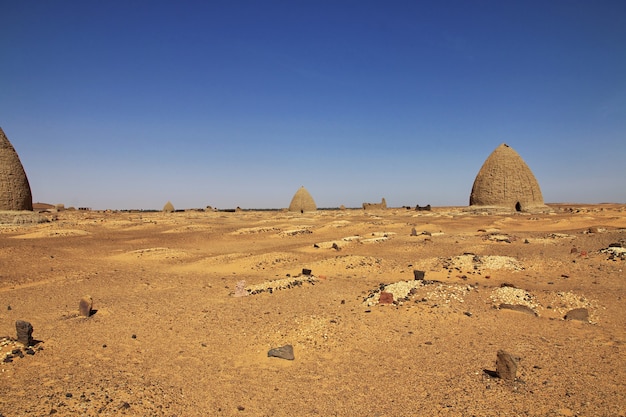 Ruinas antiguas, Old Dongola en Sudán, Sahara deser, África