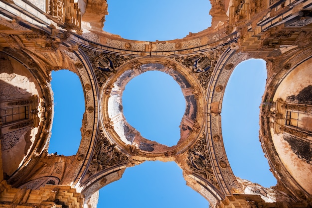 Ruinas de Belchite, España, ciudad de Aragón que fue completamente destruida durante la guerra civil española.