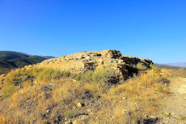 Ruinas del castillo árabe de dolar granada