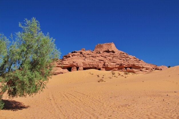 Ruinas de la ciudad abandonada de Timimun en el desierto del Sahara, Argelia