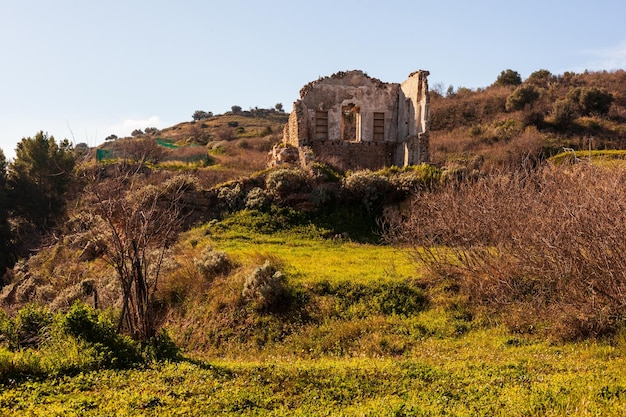 Ruinas de la ciudad antigua de Morgantina Sicilia