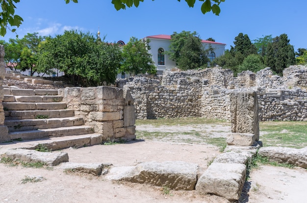 Las ruinas de la ciudad antigua.