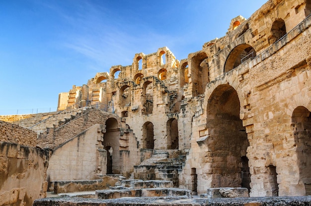 Ruinas del coliseo más grande del norte de África El JemTúnez UNESCO