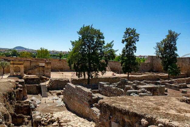 Ruínas da antiga Alcazaba árabe de Mérida Espanha