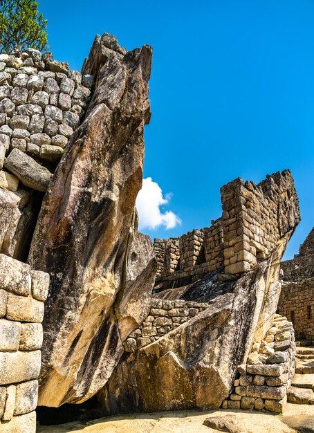 Ruínas da antiga cidade inca de machu picchu. património mundial da unesco no peru