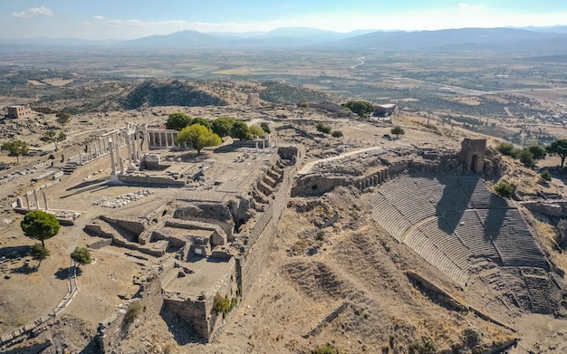 Ruínas da antiga cidade pergamon