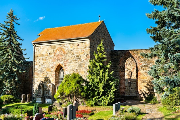 Ruínas da Igreja de São Nikolai em Bautzen, Saxônia, Alemanha