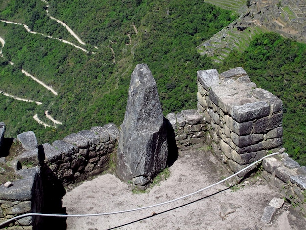 Ruínas de Machu Picchu do Império Inca nas montanhas dos Andes Peru América do Sul