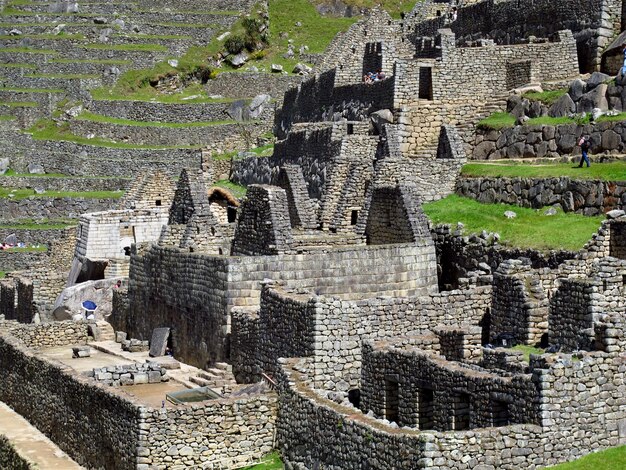 Ruínas de Machu Picchu do Império Inca nas montanhas dos Andes Peru América do Sul