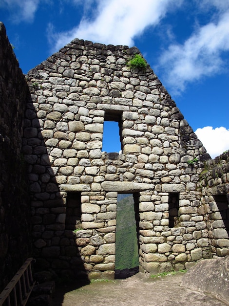 Ruínas de Machu Picchu do Império Inca nas montanhas dos Andes Peru América do Sul