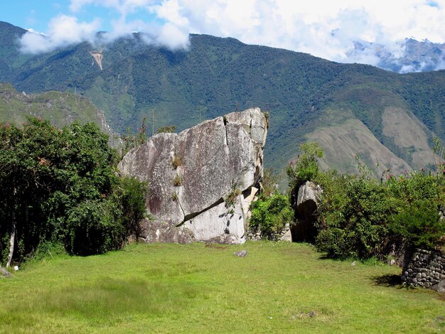 Ruínas de Machu Picchu do Império Inca nas montanhas dos Andes Peru América do Sul