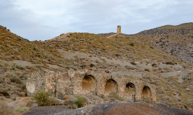 ruínas de minas de ferro em Almeria