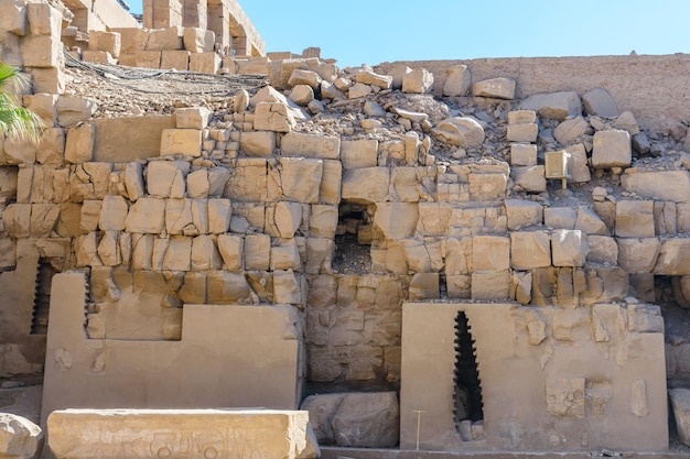 Ruínas do antigo templo karnak luxor egito