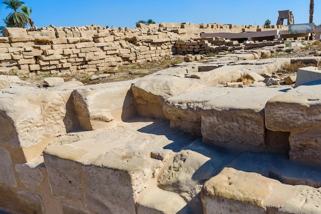 Ruínas do antigo templo Karnak Luxor Egito