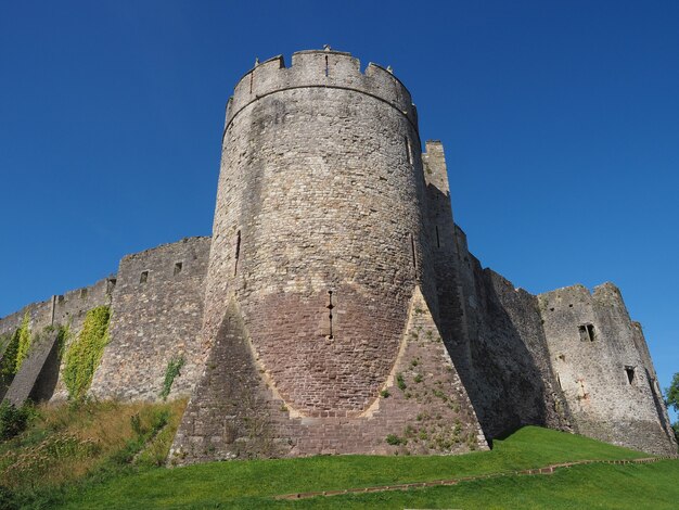 Ruínas do castelo de chepstow em chepstow