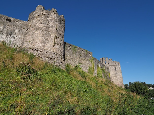 Ruínas do castelo de chepstow em chepstow