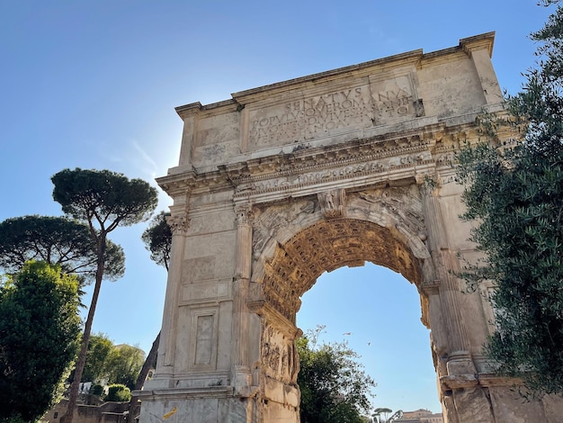 Ruínas do Fórum Romano em Roma, Itália