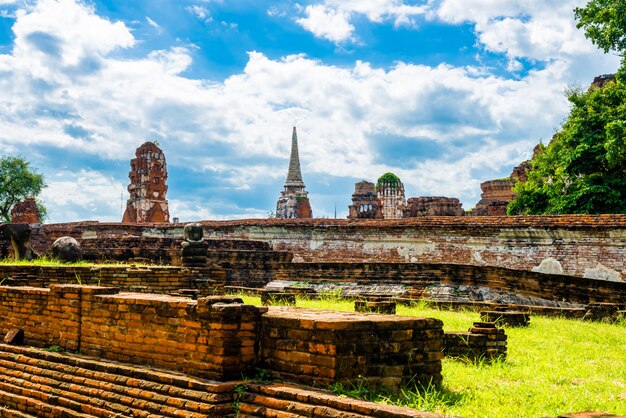 Ruínas do templo de Ayutthaya, Wat Maha That