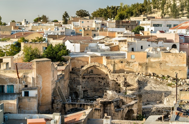 Ruínas do templo romano em le Kef - Tunísia, África