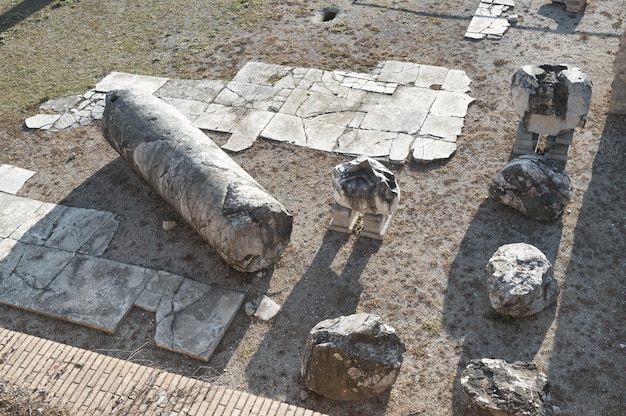 Ruinas en el foro romano en Roma