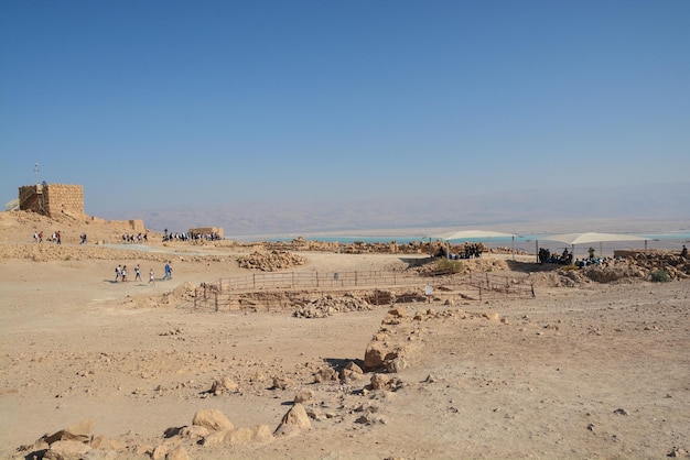Las ruinas de la fortaleza de Masada