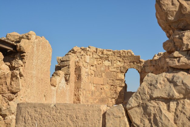 Las ruinas de la fortaleza de Masada