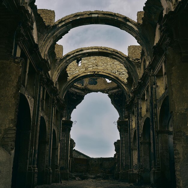 Ruinas de la guerra en Belchite