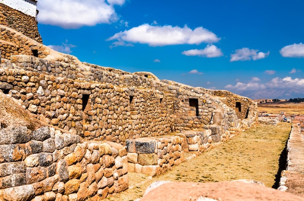 ruinas incas en chinchero en perú