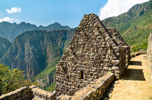 Ruinas incas de machu picchu en perú américa del sur