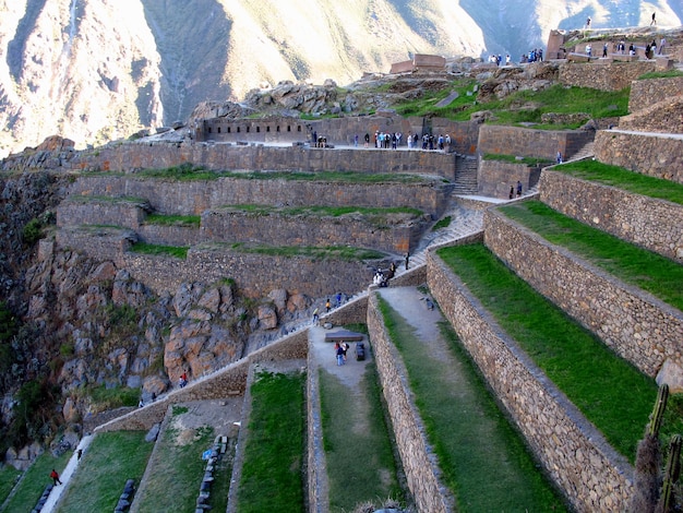 Ruinas Incas Ollantaytambo Urubamba Valle Sagrado Perú América del Sur