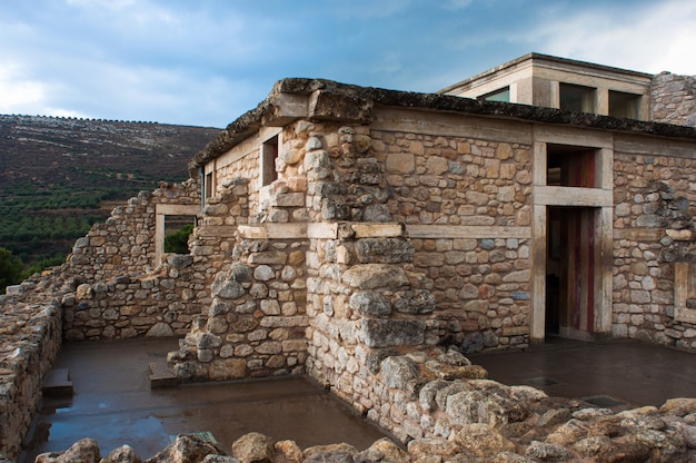 Ruinas del laberinto del Minotauro en Creta.