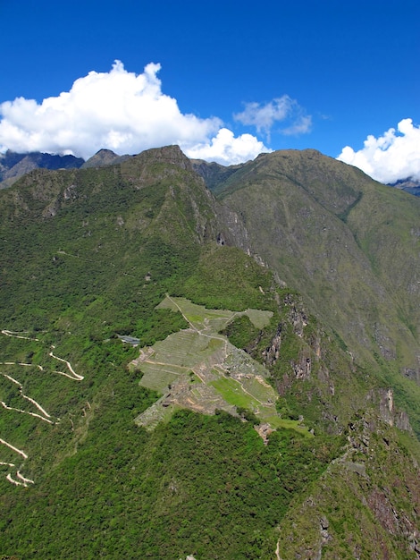 Ruinas de Machu Picchu del Imperio Inca en las montañas de los Andes Perú América del Sur