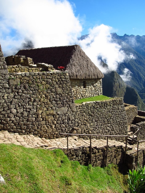 Ruinas de Machu Picchu del Imperio Inca en las montañas de los Andes Perú América del Sur