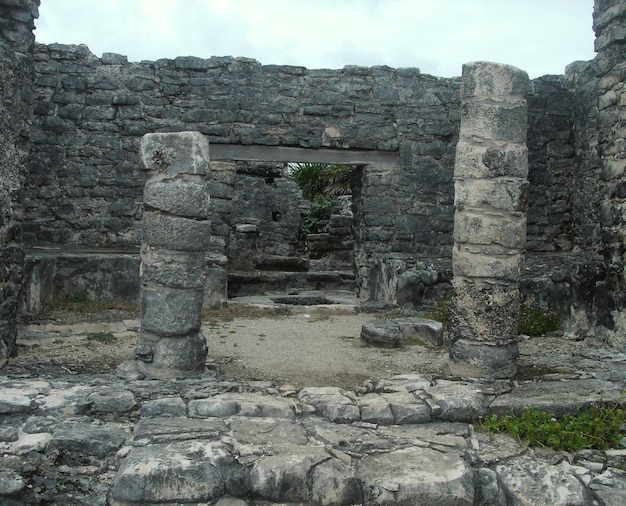 Ruínas maias em tulum méxico