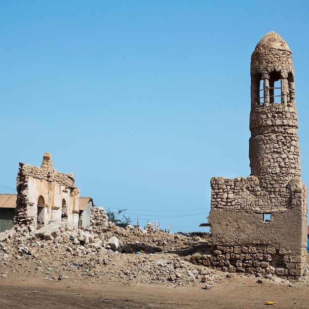 Ruinas de una mezquita medieval de Zeila. Zeila (Saylac), Somalia