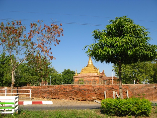 Ruinas de la pagoda antigua Bagan Myanmar