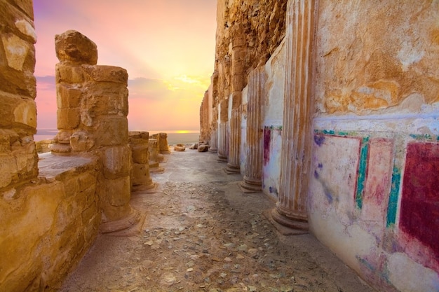 Ruinas del palacio de Masada del rey Herodes