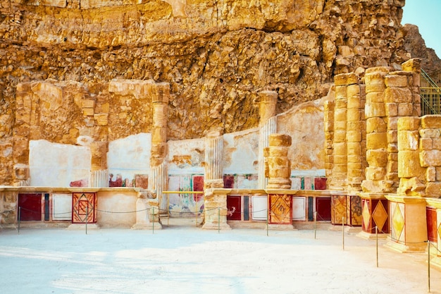 Ruinas del palacio de Masada del rey Herodes