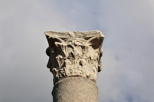 Ruínas romanas antigas em Byblos, Líbano