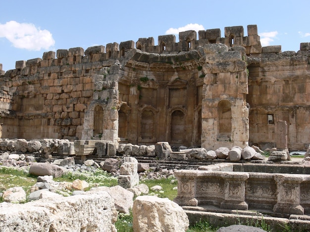 Ruinas romanas en la Bekaa del Líbano