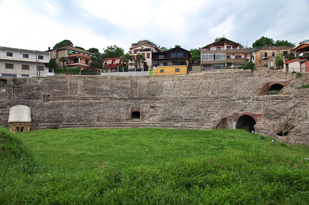 Ruinas romanas en Durres, Albania