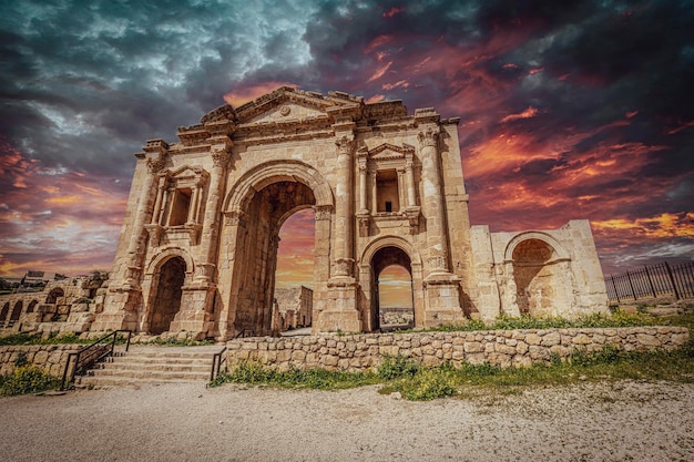 Ruínas romanas em jerash