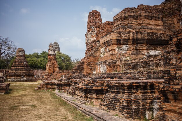 Ruinas del templo de Ayutthaya