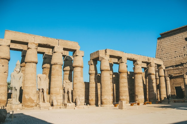 Ruinas del templo egipcio de Karnak el museo al aire libre más grande de Luxor