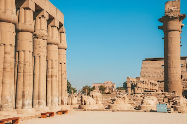 Ruinas del templo egipcio de Karnak el museo al aire libre más grande de Luxor