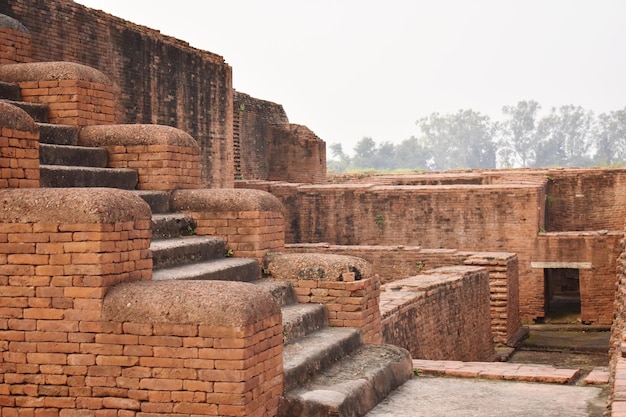 Foto ruinas de la universidad de nalanda