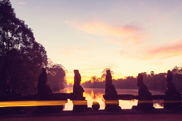 Ruinen der alten Khmer-Zivilisation von Angkor in der Nähe von Siem Reap, Kambodscha