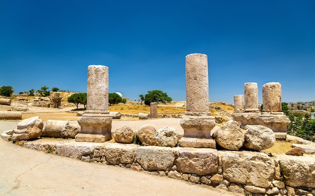 Ruinen der Zitadelle von Amman in Jordanien