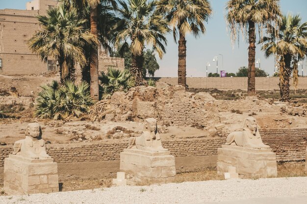 Ruinen des ägyptischen Karnak-Tempels das größte Freilichtmuseum in Luxor